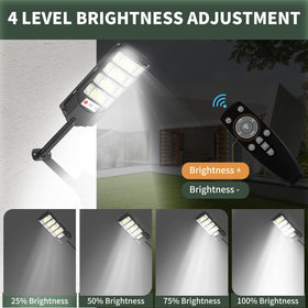 Lendro Solar Flood Light dusk-to-dawn illumination on driveway at night