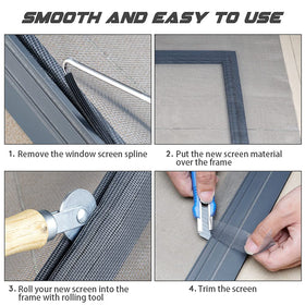 Lengtimo door screen replacement for a sturdy, pet-friendly door