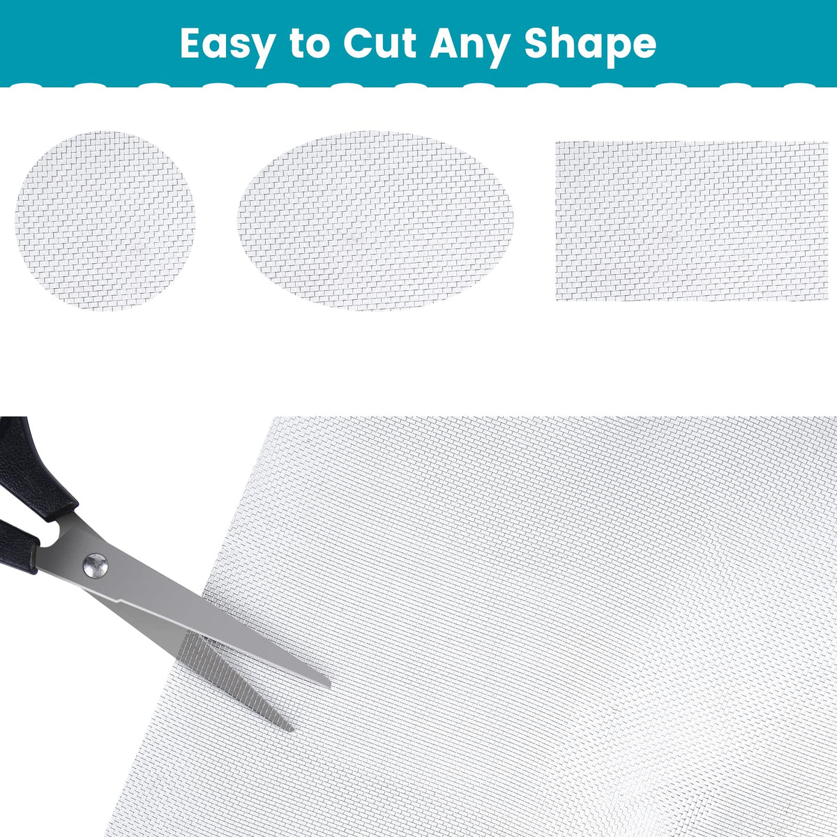 Lengtimo easy-installation window screen—cut to fit 36 by 200 inch openings.