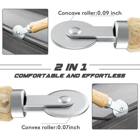 Rolling tool in action with the Lengtimo kit for precision.