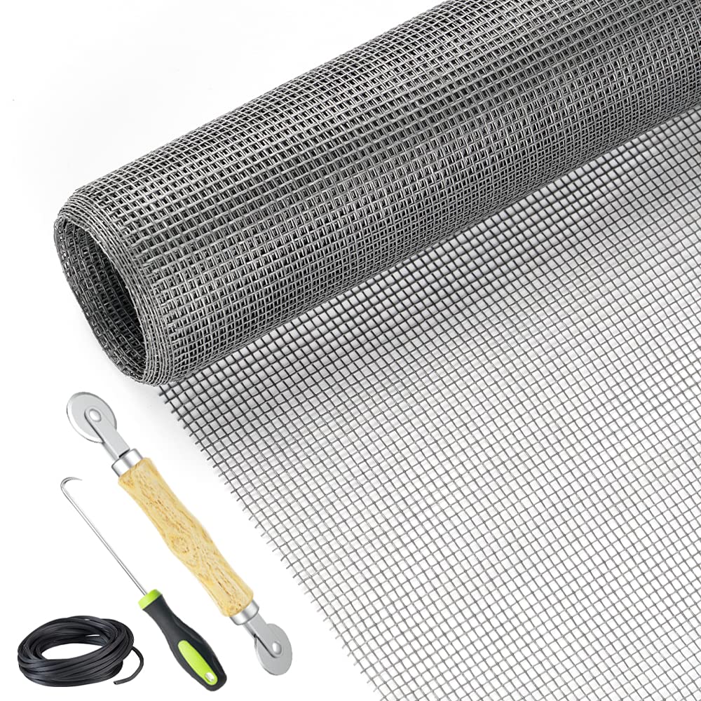 Lengtimo Screen Repair Kit with rolling tool for quick window screen repair