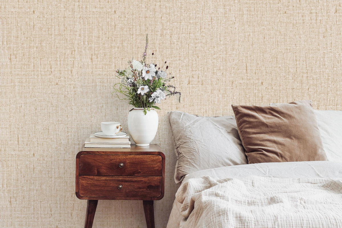 Lenify kitchen refresh with faux linen texture for updated cabinets