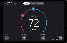 Lennox S40 touchscreen thermostat for intuitive climate control.