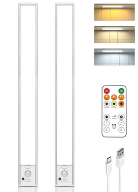 LENOMA 16-inch under-cabinet light with remote for bright kitchen task lighting.