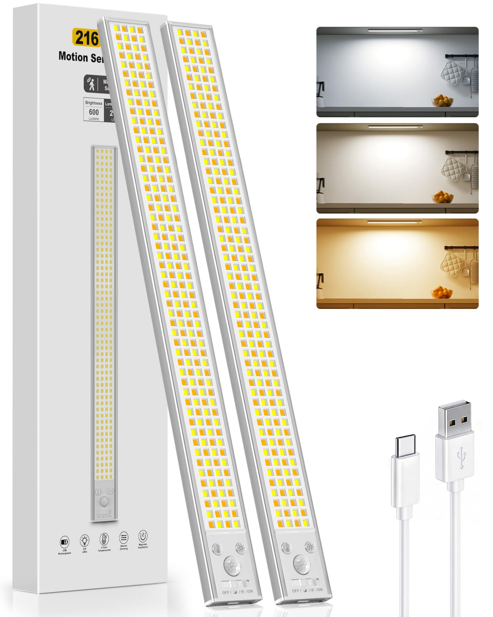 LENOMA 16inch under-cabinet light for bright, even countertop illumination.