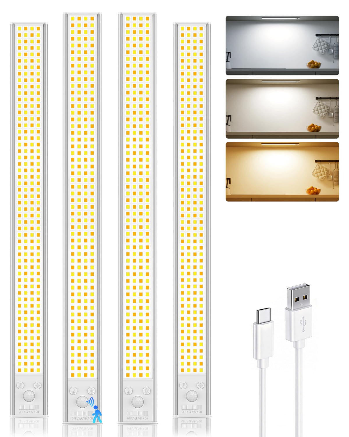 LENOMA 16-inch under-cabinet light for bright, even kitchen illumination.