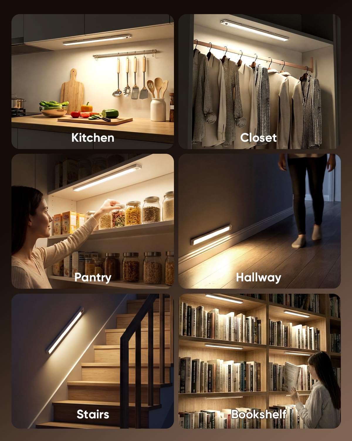 LENOMA rechargeable two-pack offers flexible lighting for multiple spaces.
