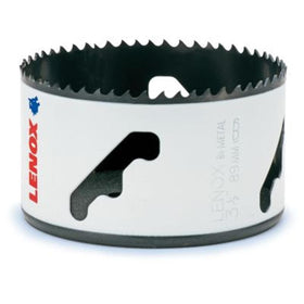 Lenox 56L hole saw SPEED SLOT enabling easy plug ejection.