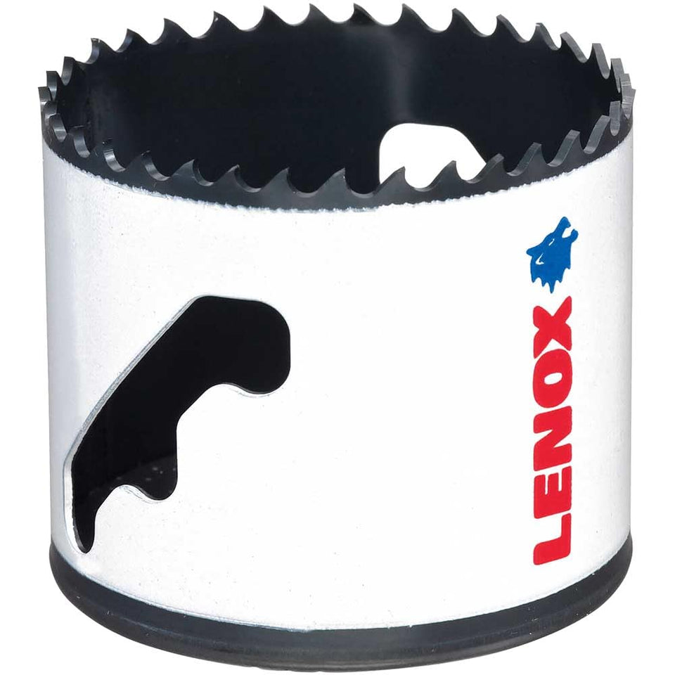 Lenox 70mm hole saw with teeth geometry for fast metal cutting