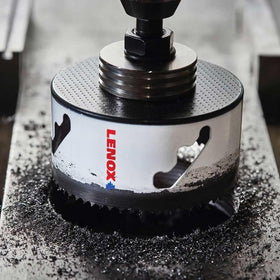 Lenox speed-slot design helps dust clearance and plug removal