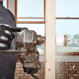 Lenox 70mm hole saw delivers cleaner wood cuts through 2x lumber