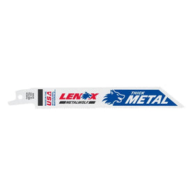 LENOX bi-metal construction blade delivers durability and long life