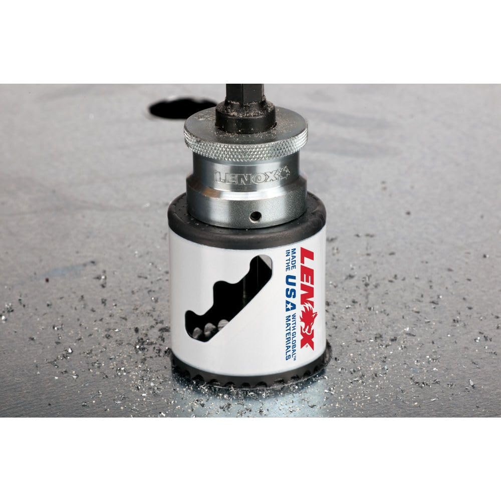 Lenox Tools bi-metal hole saw with thicker walls highlighting durability.