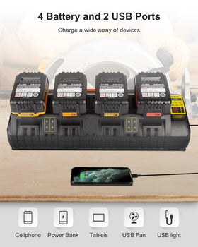 Lenoya DCB104 multiport charger with four active charging bays