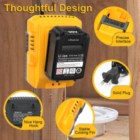 Lenoya safety protection system illustration emphasizes overcharge and short-circuit safety.