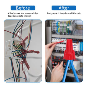 Lenporl comprehensive 400-piece kit supports various home and commercial wiring needs.