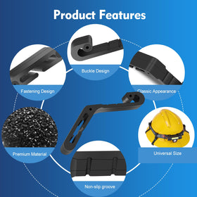 Lenporl hard hat light clip side-install enables fast, tool-free helmet mounting.
