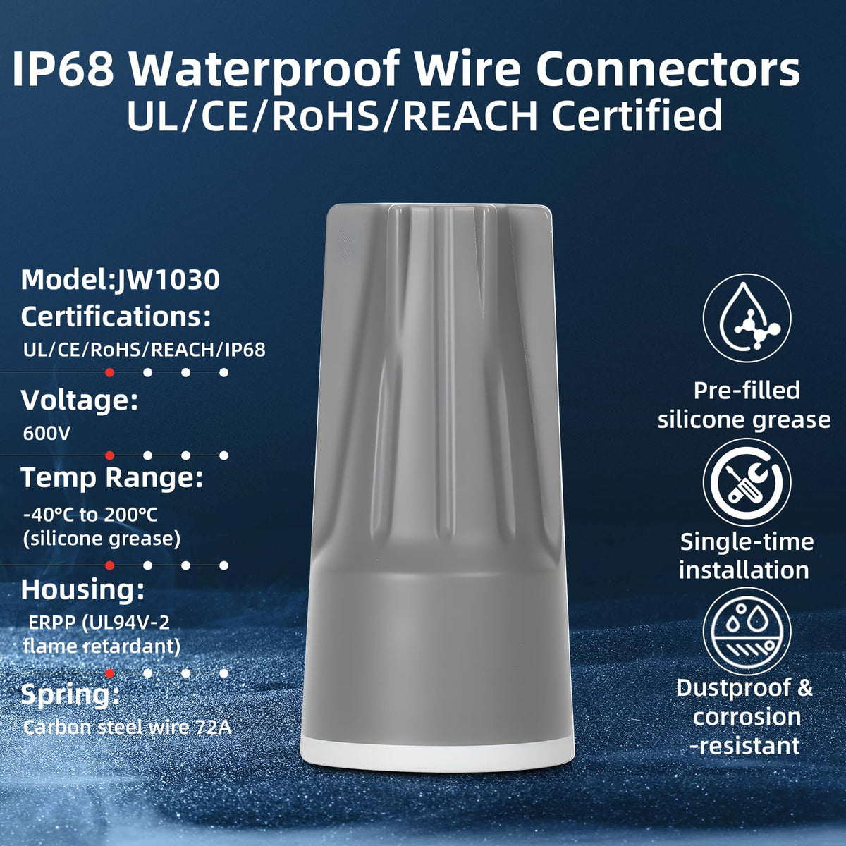 Lenporl irrigation wiring setup highlighting reliable wet-environment connections.