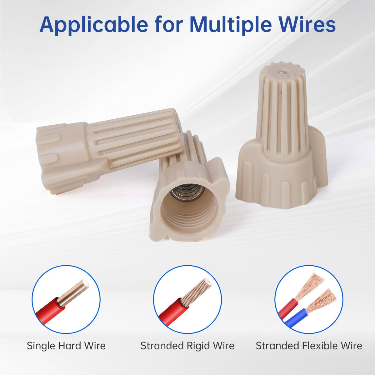 Lenporl sturdy-grip wire nuts resist detachment in demanding projects.