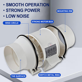 LEOKV mixed-flow technology improves air movement and quieter operation