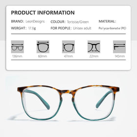 LeonDesigns lightweight unisex frame designed for all-day comfort
