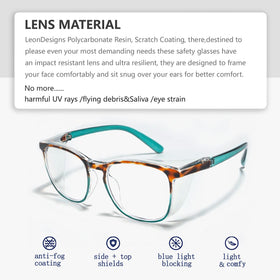LeonDesigns protective eye safety goggles shielding against debris and splashes