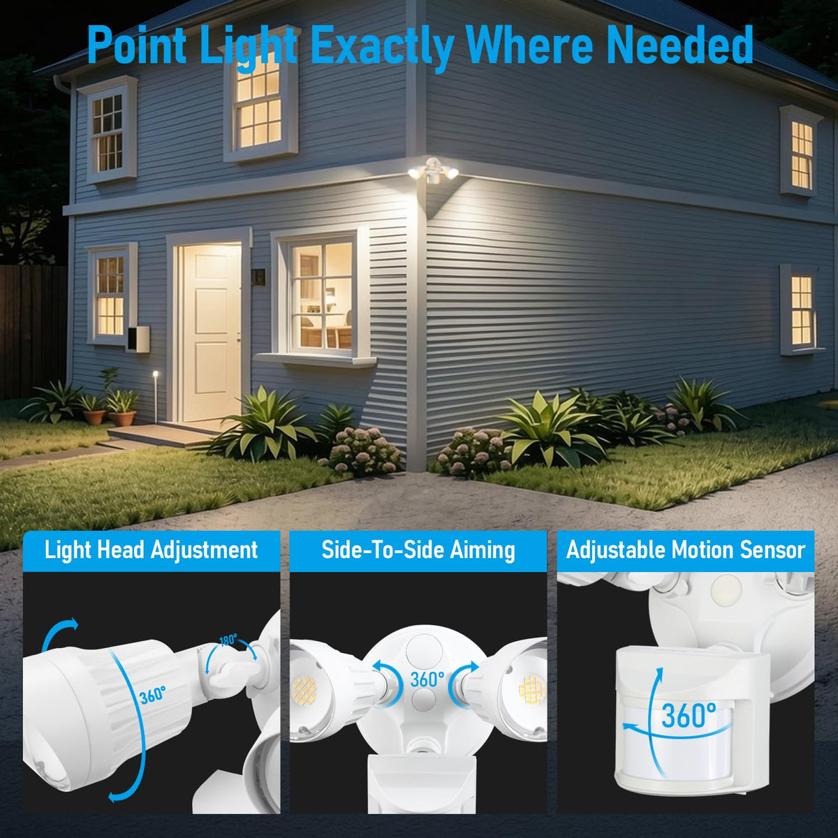LEONLITE 3CCT aluminum body designed for outdoor durability.