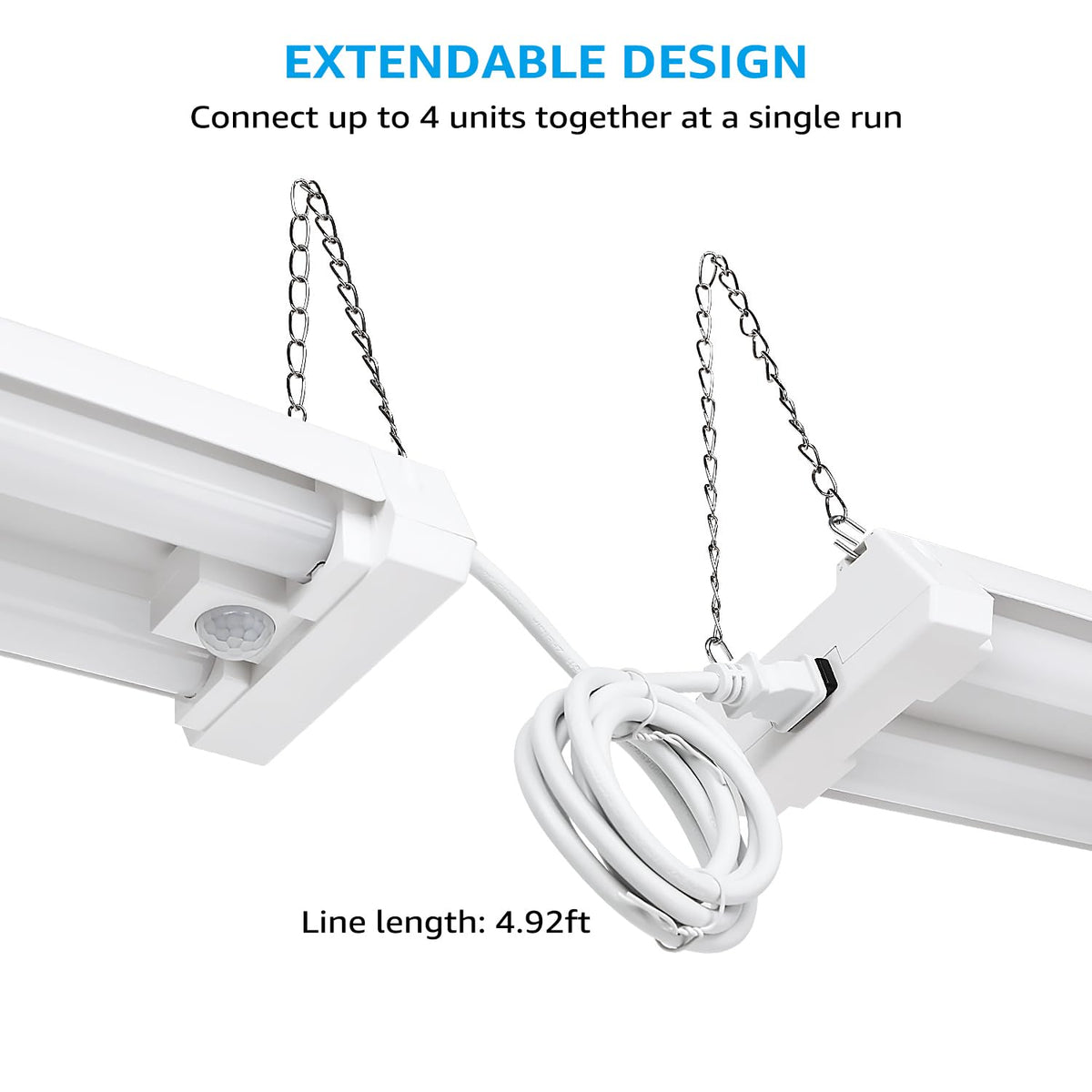 LEONLITE 4000-lumen LED shop light delivering broad, even illumination