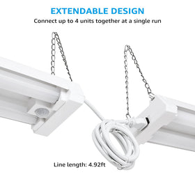 LEONLITE 4000-lumen LED shop light delivering broad, even illumination