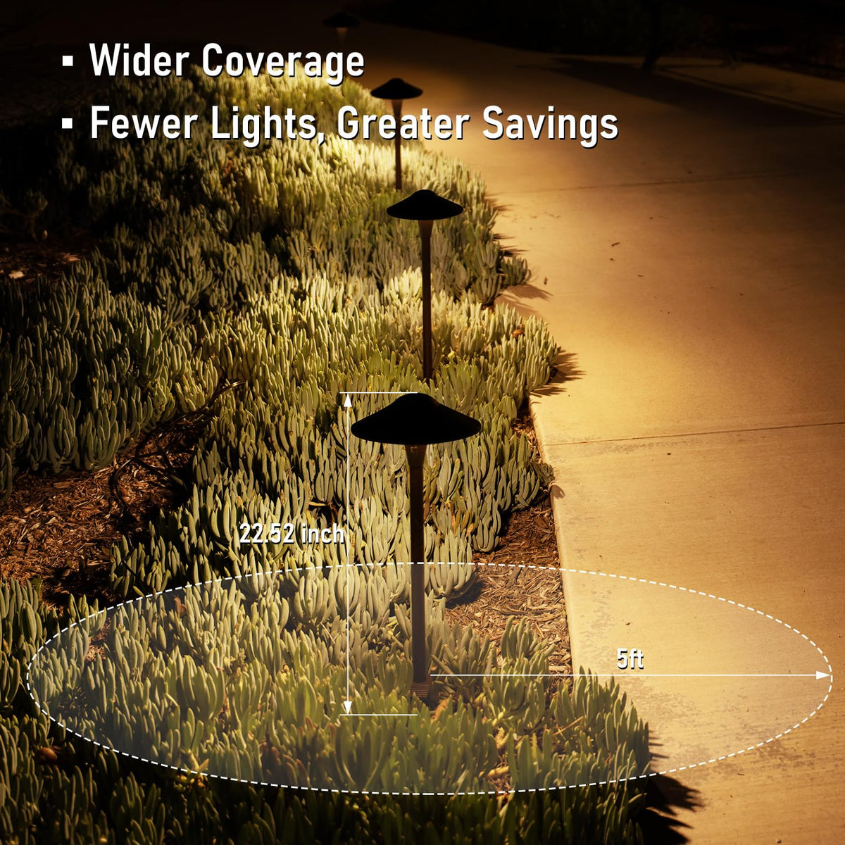 LEONLITE aluminum body with stake for easy installation.