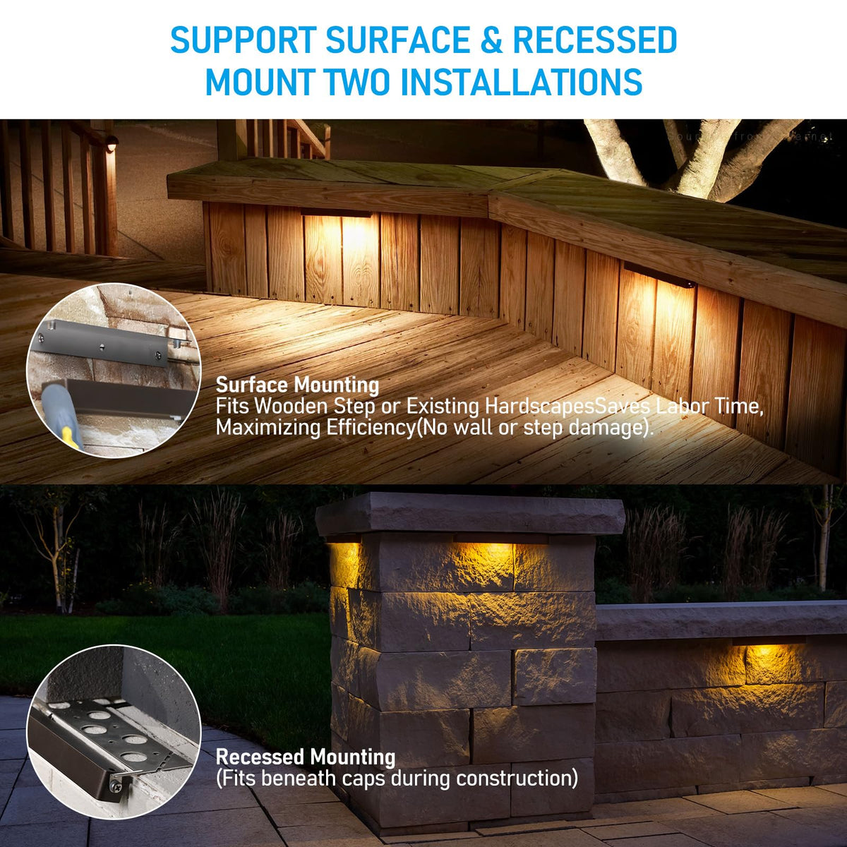 LEONLITE brightness settings 3W/5W/7W tailor illumination to scenes.