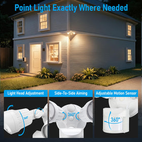 LEONLITE COB LED security light delivering 2500 lumens of bright output