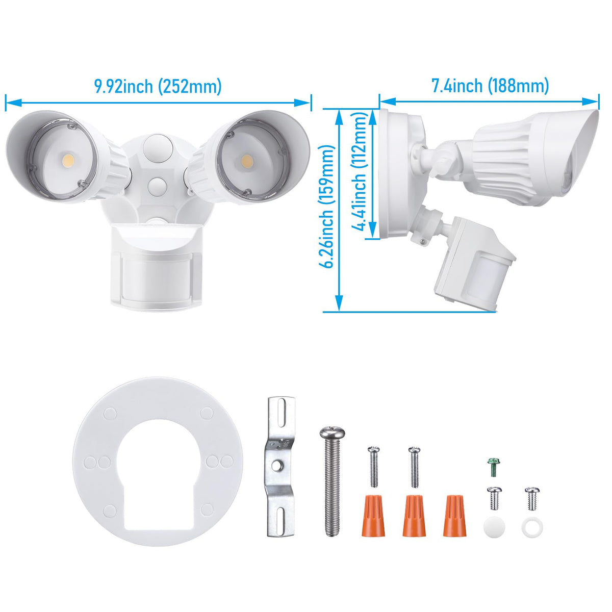 LEONLITE COB LED Security Light wide illumination for property coverage