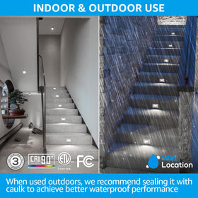 LEONLITE CRI90+ LED step light for vibrant color rendering in living spaces