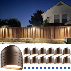 LEONLITE deck light with bronze finish for outdoor ambiance