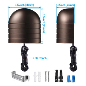 LEONLITE IP65 outdoor housing withstands rain and dust