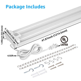 LEONLITE ETL-FCC certified shop light ensures safe operation