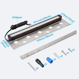 LEONLITE high-CRI lighting enhances colors along pathways.