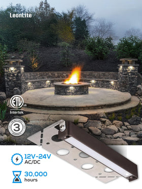LEONLITE IP65 outdoor deck light designed for wet outdoor environments