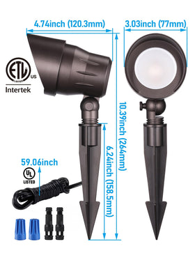 LEONLITE durable, long-life landscape spotlight designed for all-weather use