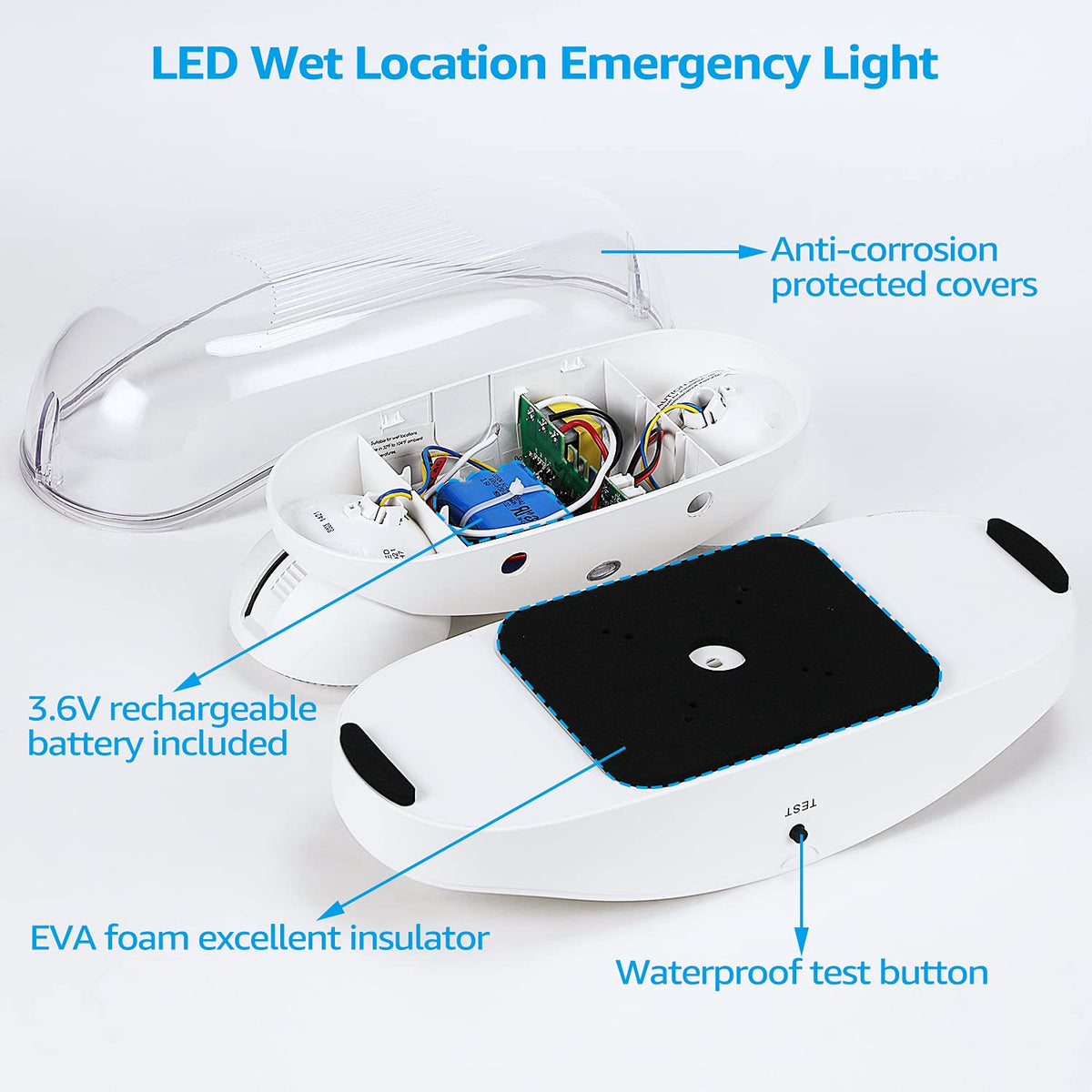 LEONLITE emergency light adjustable heads enabling flexible coverage