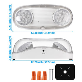 LEONLITE emergency light installation being performed with ease