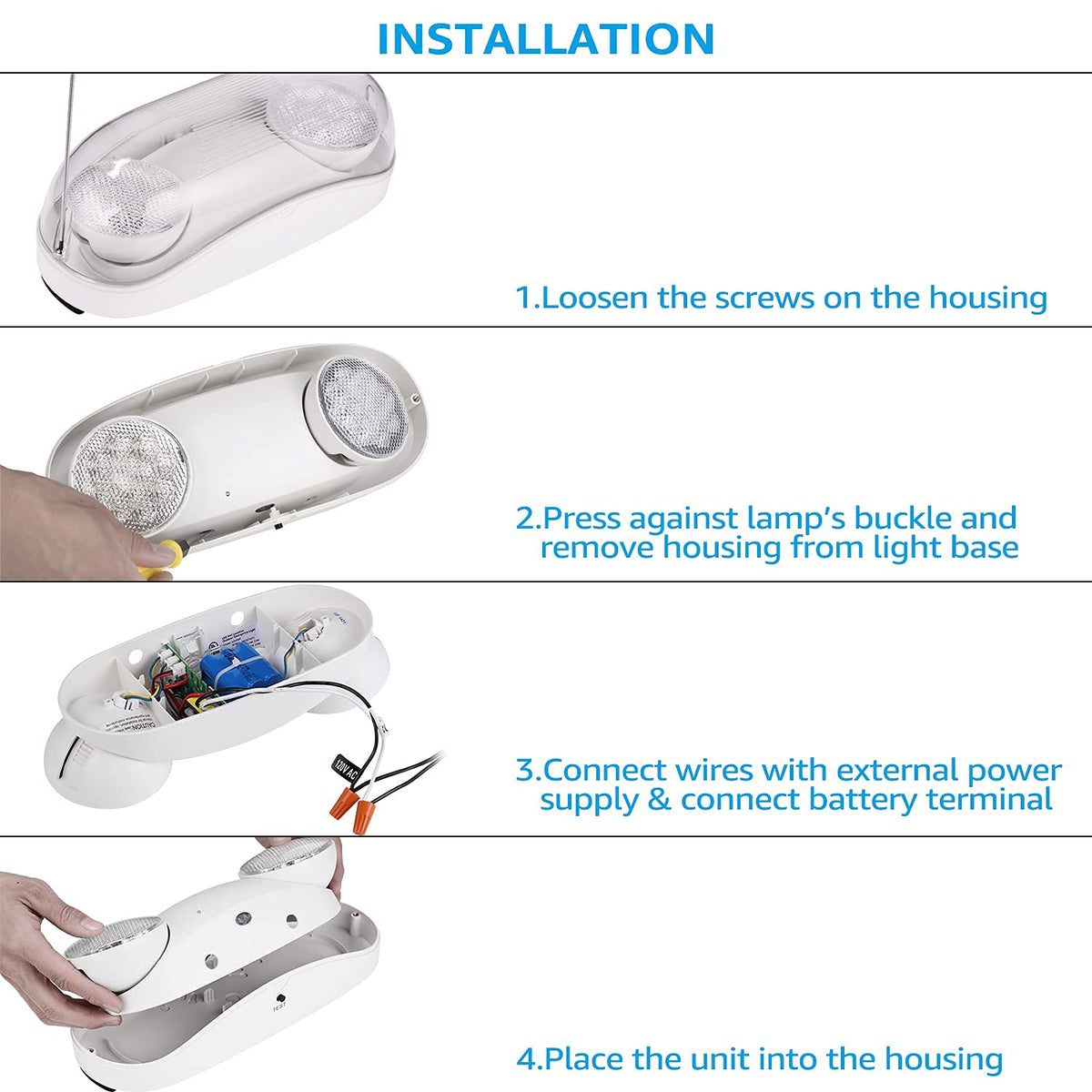 LEONLITE device showing IP65 waterproof protection for wet locations