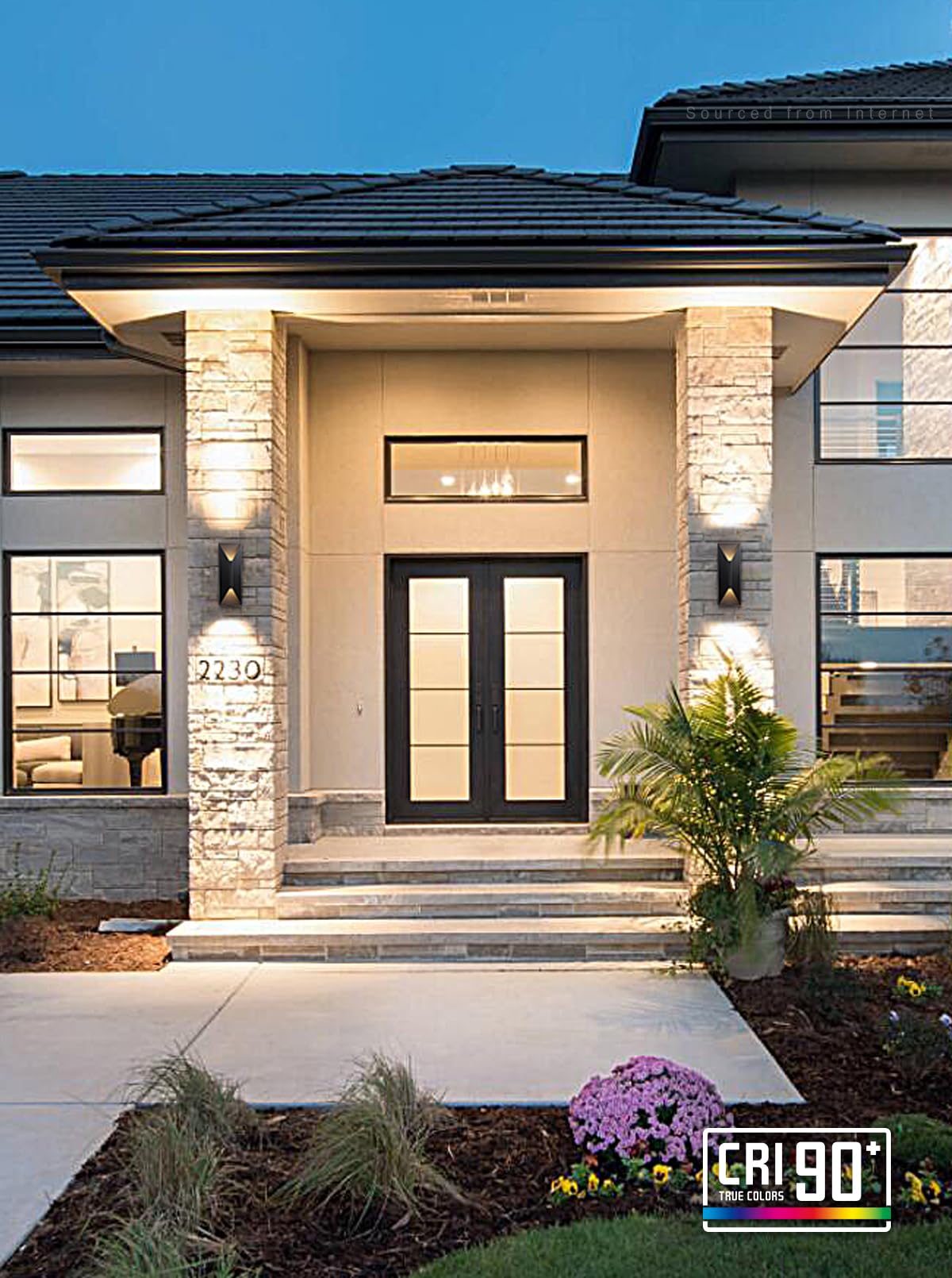 LEONLITE outdoor wall light IP65 offers weatherproof performance for year-round use.
