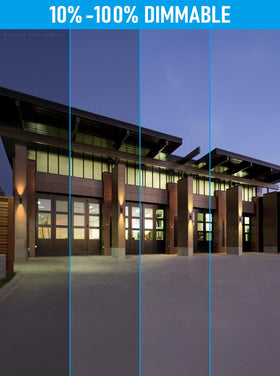 LEONLITE porch light side angle demonstrates durable exterior lighting for porches.
