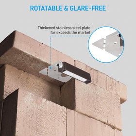 LEONLITE stainless steel mounting plate provides durable support.