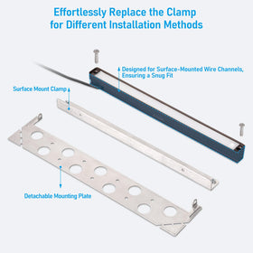LEONLITE surface-mount option simplifies installation on decks and walls.