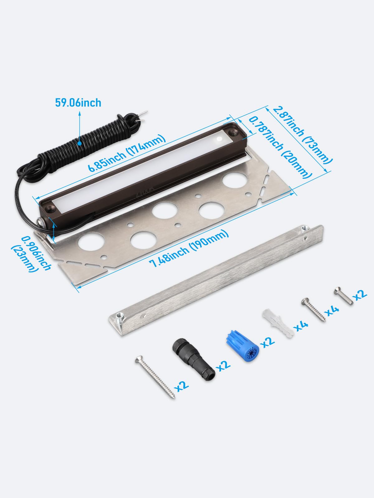 LEONLITE surface-mount outdoor light: easy installation on decks and walls.