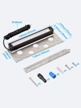 LEONLITE surface-mount outdoor light: easy installation on decks and walls.