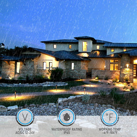 LEONLITE easy installation with stake and waterproof connectors.